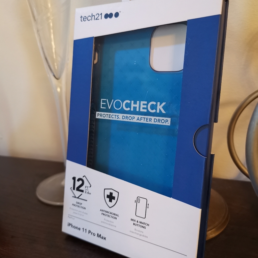 ⬇️ iPhone 11 PRO MAX Evo Check Antimicrobial Phone Case Blue
